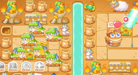 保卫萝卜4法老归来第118关怎么过1