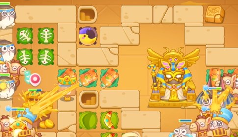 保卫萝卜4法老归来第90关怎么过3