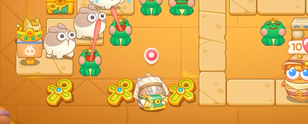 保卫萝卜4法老归来第74关怎么过3