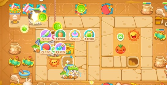 保卫萝卜4法老归来第55关怎么过3