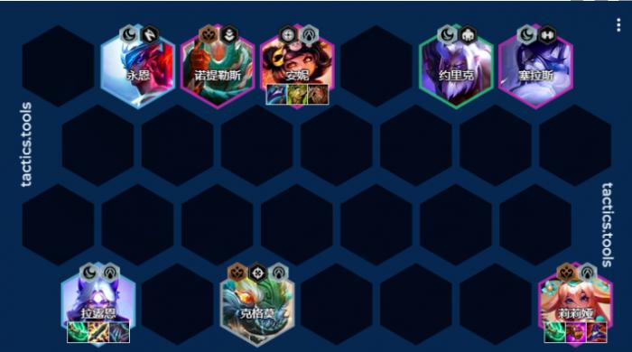 金铲铲之战夜幽神谕莉莉娅阵容怎么样2