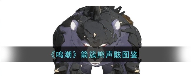 鸣潮箭簇熊声骸怎么样1