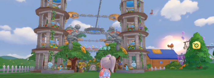 摩尔庄园怎么叠加城堡1