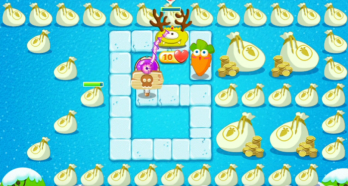 保卫萝卜92关怎么过1