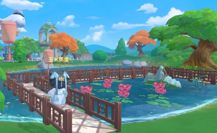 摩尔庄园怎么得水上的叶子3