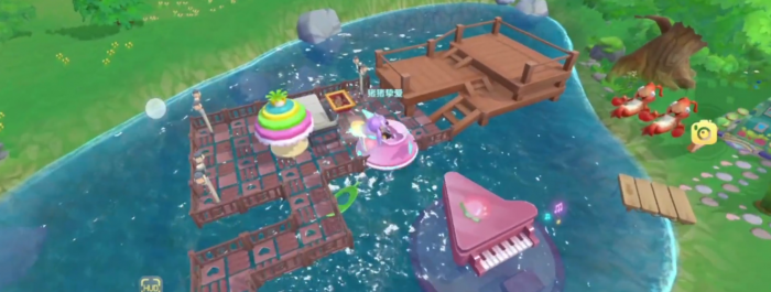 摩尔庄园家园河边木板怎么修1