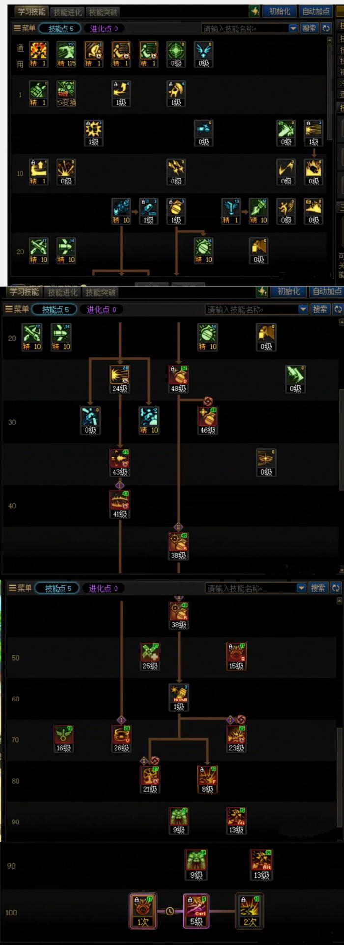 地下城与勇士女枪炮怎么加点2