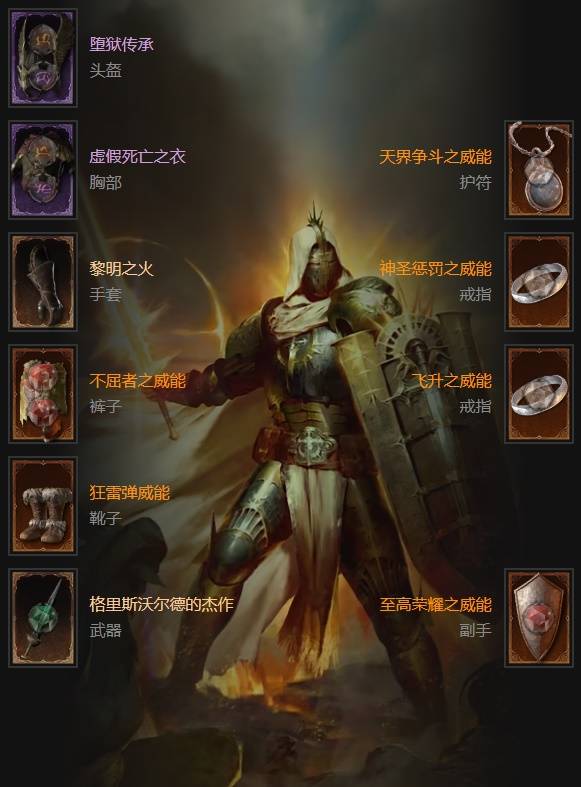 暗黑4S11不动圣火自走光环圣骑士BD推荐1