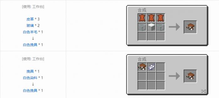 我的世界挽具合成表大全20262