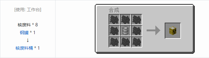 我的世界HBM的核科技模组建筑材料合成表大全2