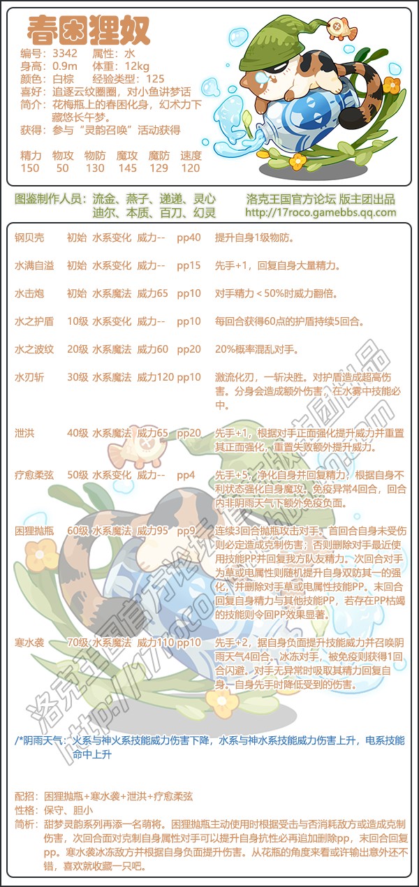 洛克王国春困狸奴技能表_洛克王国春令请福在哪