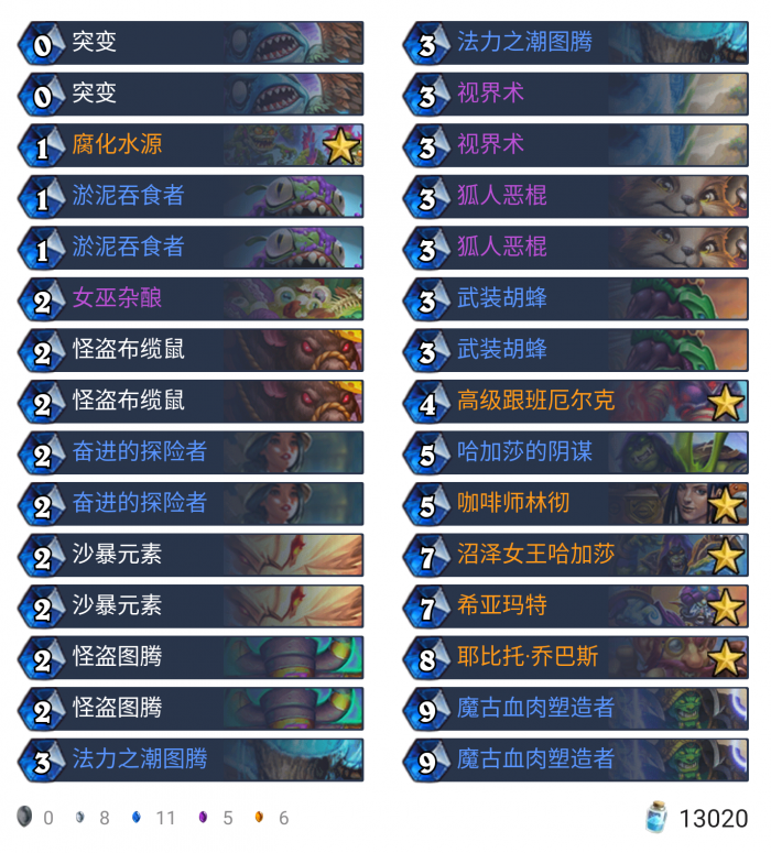 炉石传说新版泽尔暗影斗篷萨满卡组构筑_炉石传说泽儿暗影斗篷