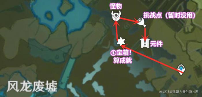 原神古时孤影风龙废墟宝箱在哪1