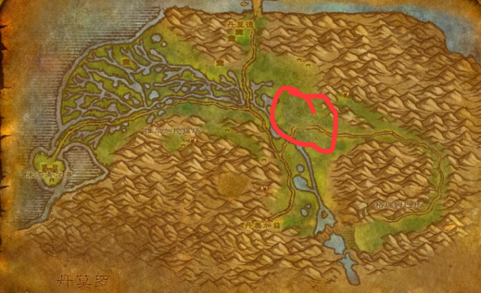 魔兽世界绿带草地在哪1