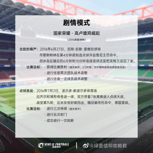 绿茵信仰剧情模式怎么玩9