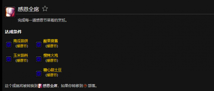 魔兽世界感恩全席成就部落_魔兽世界感恩节包能开出什么