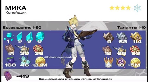 原神米卡突破材料_米卡哪里毕业