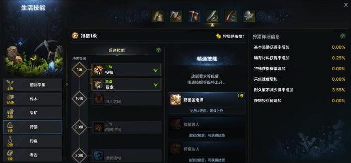 命运方舟生活技能有什么用1