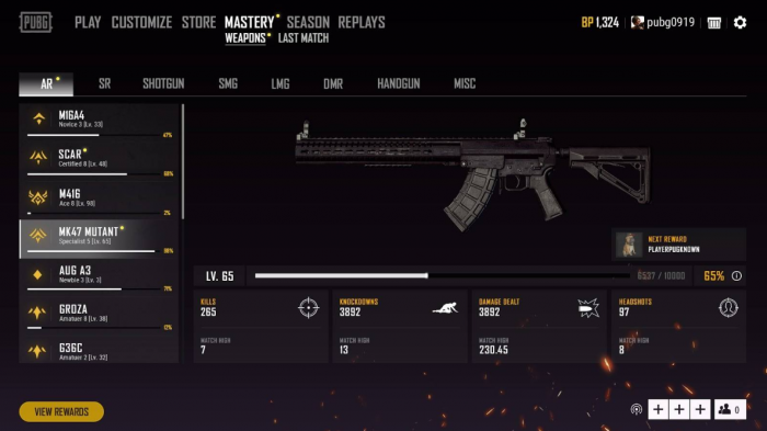 《绝地求生》PUBG开发者日志：武器专精系统4