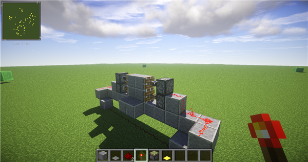 《我的世界》简易活塞门制作介绍3