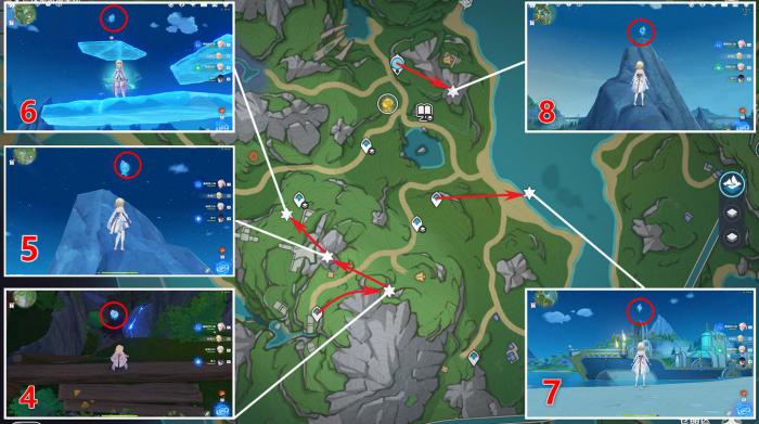 原神厄里那斯水神瞳收集路线1