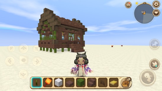 《迷你世界》竹楼建造教程1