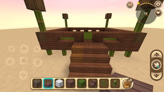 《迷你世界》竹楼建造教程14