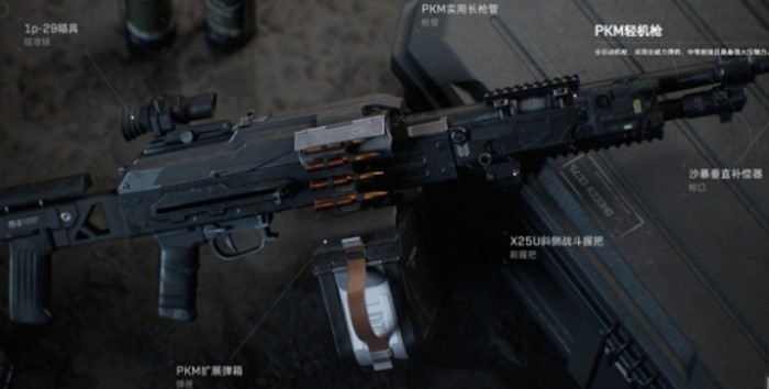 三角洲行动PKM配装方案1
