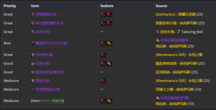 魔兽世界wlk毁灭术前期带什么装备10