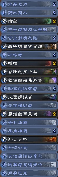 炉石传说暗影崛起卢森巴克治疗德卡组_炉石传说上古之神德鲁伊卡组推荐