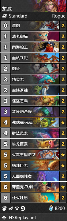 《炉石传说》巨龙降临盗贼最强卡组推荐3