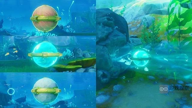 原神神奇的沉浮球解谜玩法_原神漂浮的小球