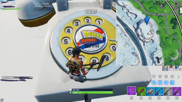 《堡垒之夜》第九赛季第二周超大电话位置介绍2