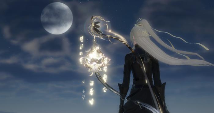 《逆水寒》九灵守心镇魔武器皮肤外观介绍1