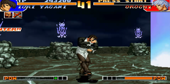 拳皇97倒地后怎么防守3