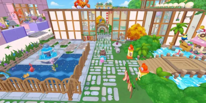 摩尔庄园怎么帮邻居装修院子3