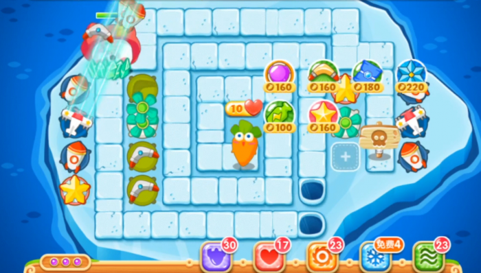 保卫萝卜2第120关怎么无伤过3