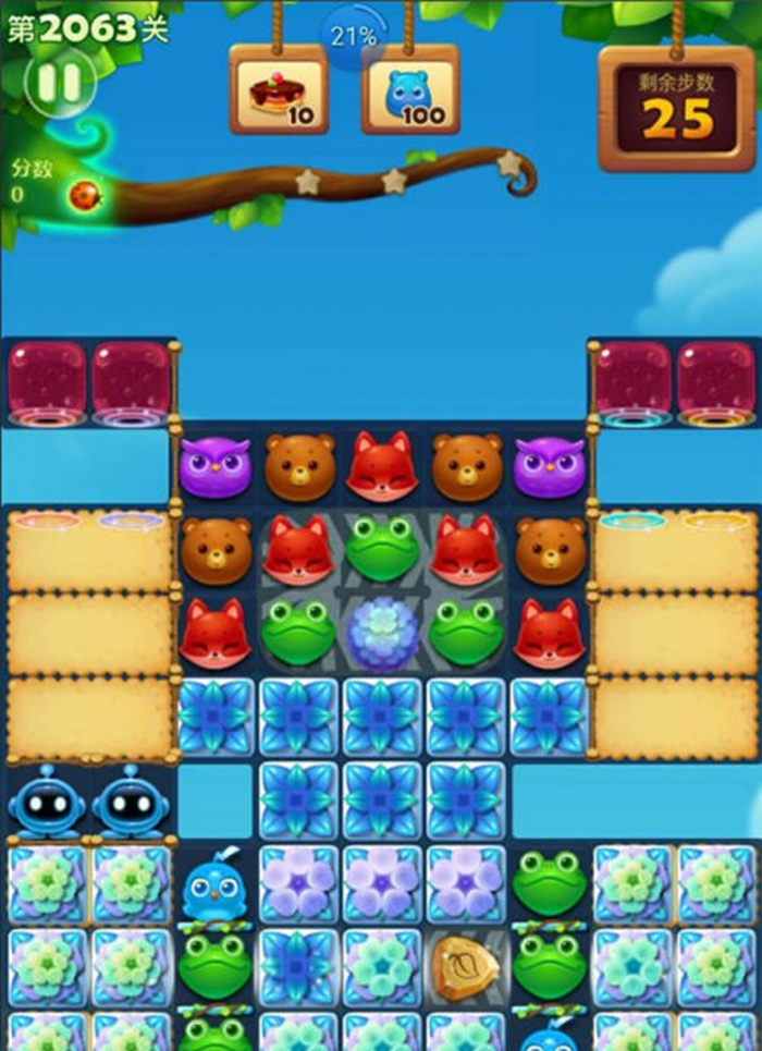 开心消消乐1077关怎么过3