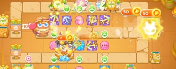 保卫萝卜4法老归来第54关怎么过6