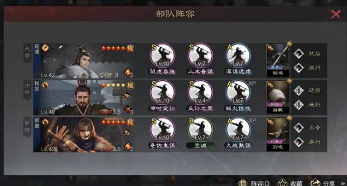 率土之滨十队怎么配2