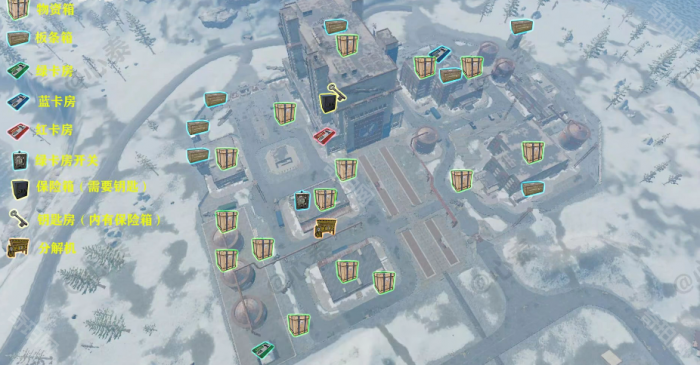 《失控进化手游》火箭发射基地/垃圾场物资箱分布图分享2