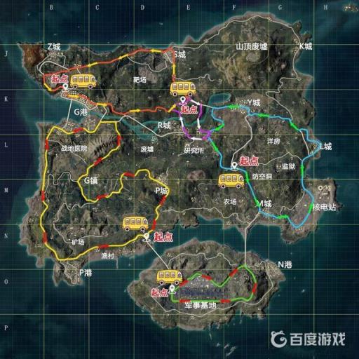 和平精英龙狮迎冰雪小鸡车路线怎么走?2