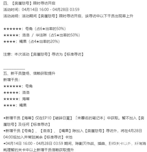 明日方舟奔崖怒号是限定池吗?2