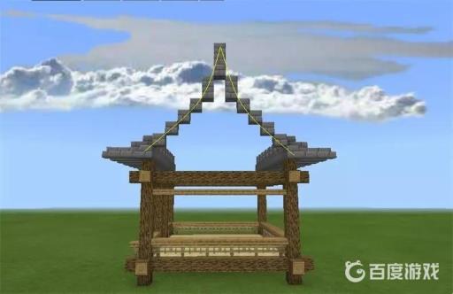 迷你世界古风屋檐怎么做?7