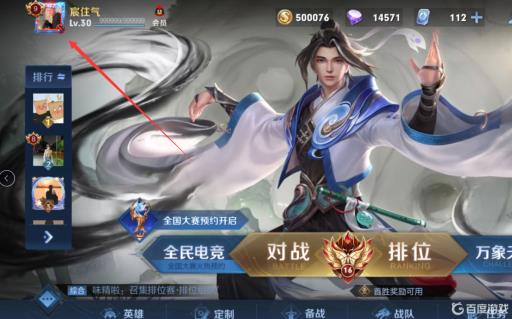 王者荣耀怎么显示100强?2