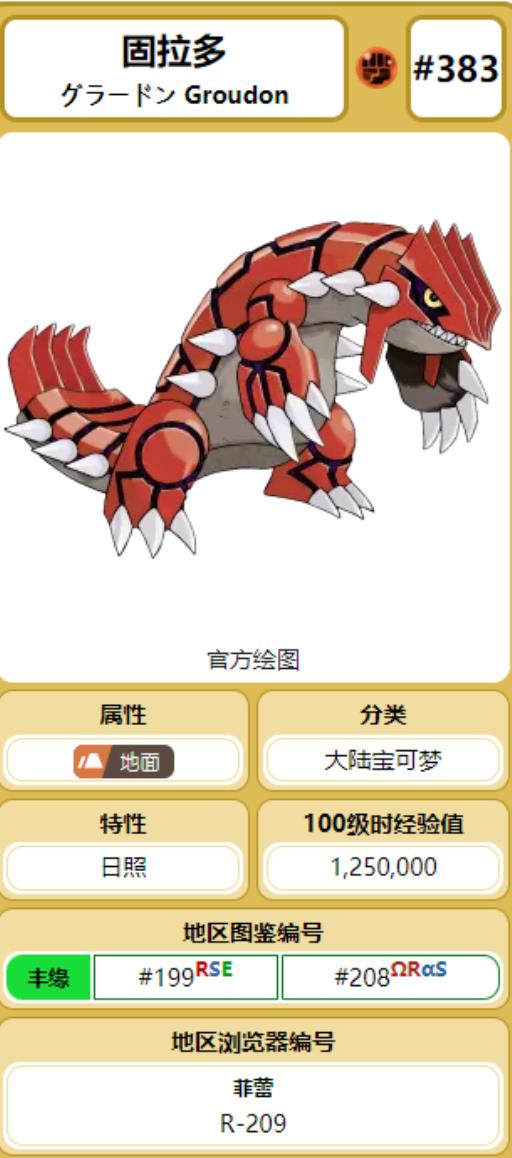 剑盾固拉多种族值是多少?2