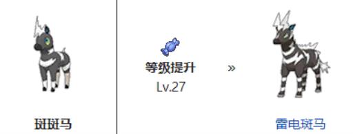 宝可梦斑斑马几级进化?2