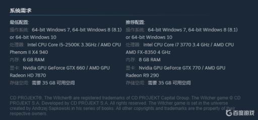 巫师3次世代版推荐配置什么样?3