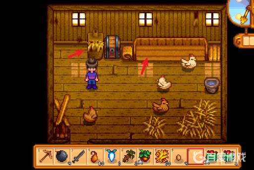 星露谷物语谷仓的草怎么拿出来?3