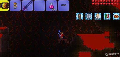 泰拉瑞亚怎样打肉墙?1